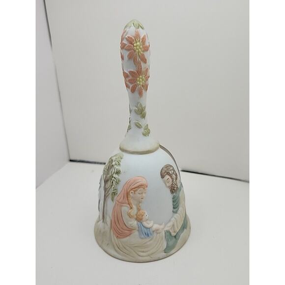 Vtg 1982 Lefton China Porcelain Nativity Bell Geo Z Christopher Collection 03431 - Picture 6 of 9